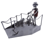 Metalowa figurka Kapitan na statku