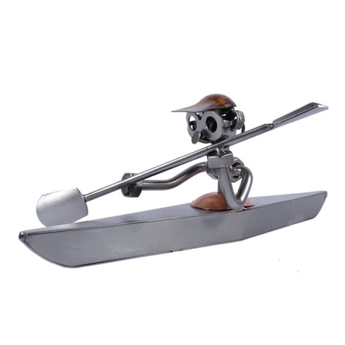 Metalowa figurka Kajak