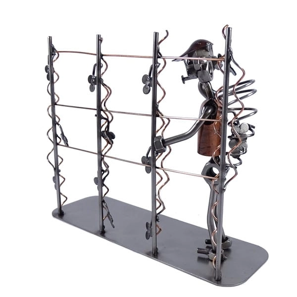 Metalowa figurka winobranie