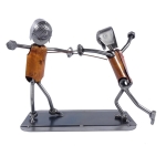 Metalowa figurka Szermierz.