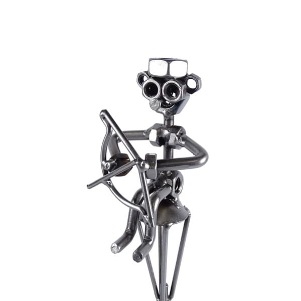Metalowa figurka Zakochani na ławce