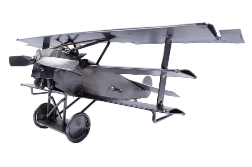 Metalowy model Trójpłatowiec-Czerwony baron