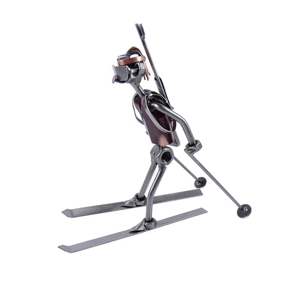 Metalowa figurka Biathlon