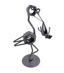 Metalowa figurka Bocian