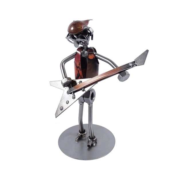 Metalowa figurka Gitarzysta rockowy