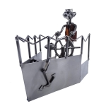 Metalowa figurka Kapitan na statku