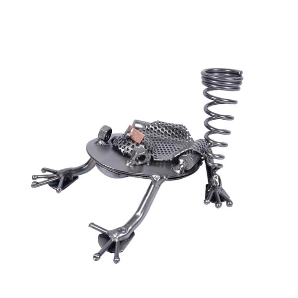 Metalowa figurka Żaba królowa