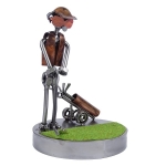 Metalowa figurka Golfista