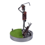 Metalowa figurka Golfista z zamachem