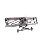 Metalowy model Mały samolot dwupłatowiec
