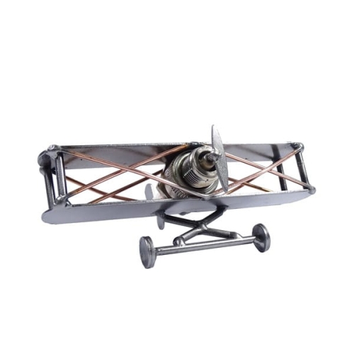 Metalowy model Mały samolot dwupłatowiec