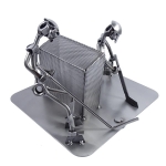 Metalowa figurka Hokej przy bramce.