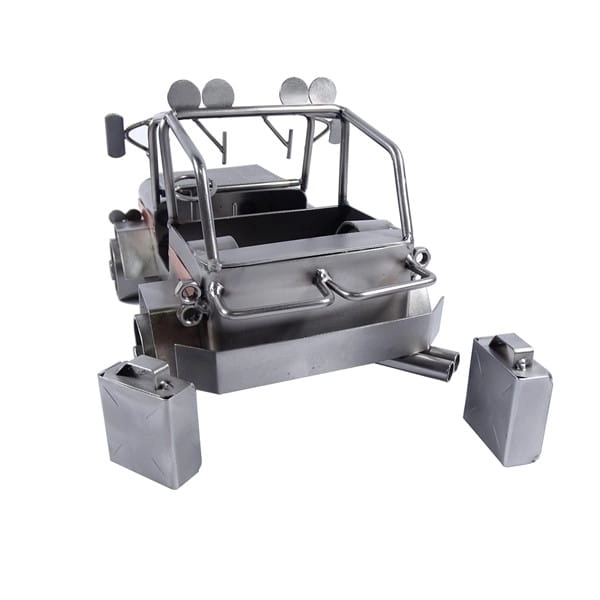 Metalowy model samochodu Jeep.