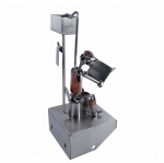 Metalowa figurka WC z gazetą