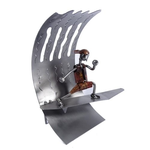 Metalowa figurka Surfing na fali