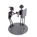 Metalowa figurka Okulista