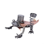 Metalowa figurka Żaba król