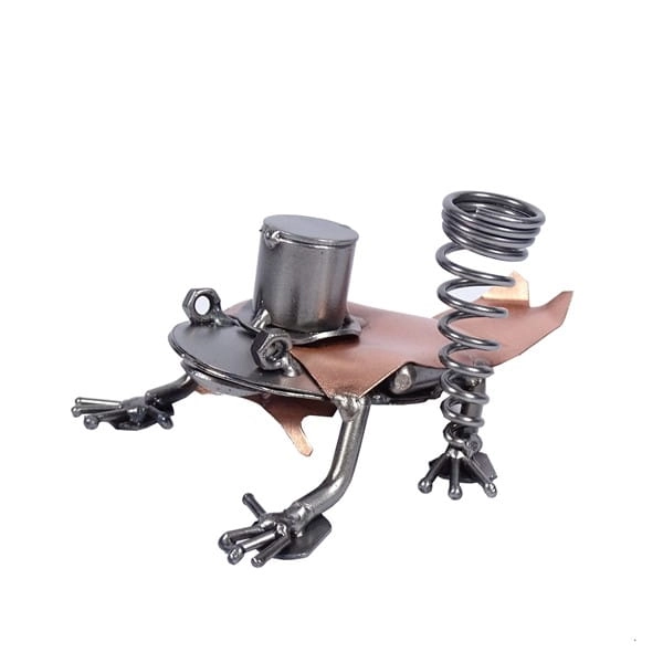 Metalowa figurka Żaba król