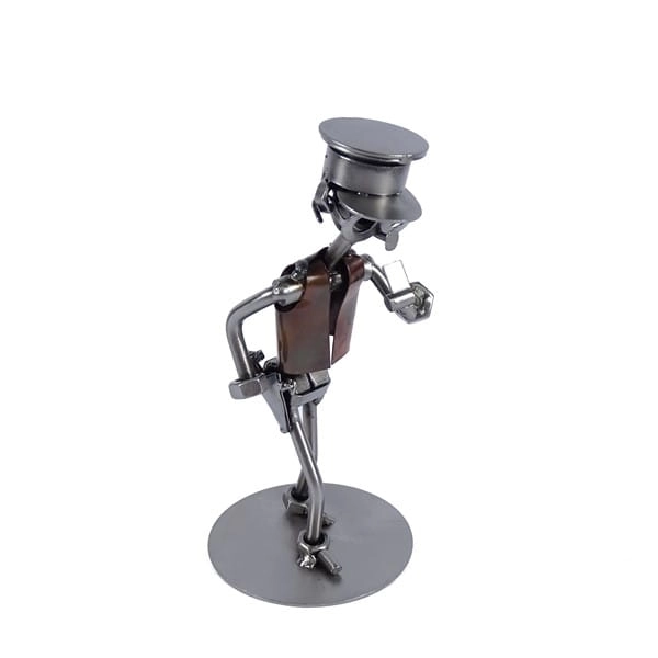Metalowa figurka Policjant