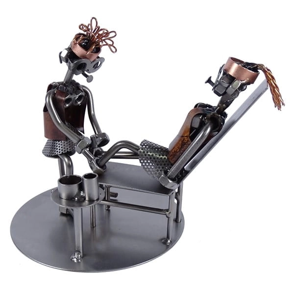 Metalowa figurka Pedicure