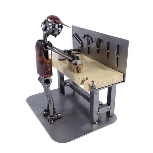 Metalowa figurka Stolarz II.