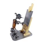 Metalowa figurka Malarz