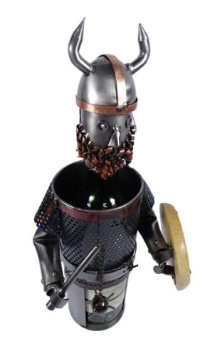 Metalowa figurka-Stojak na wino Wiking 2