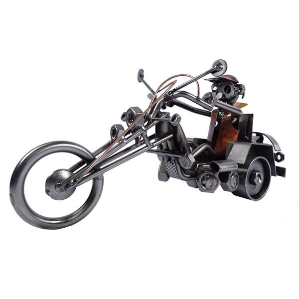Metalowy model motocykla Trójkołowiec.