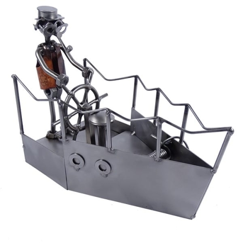 Metalowa figurka Kapitan na statku
