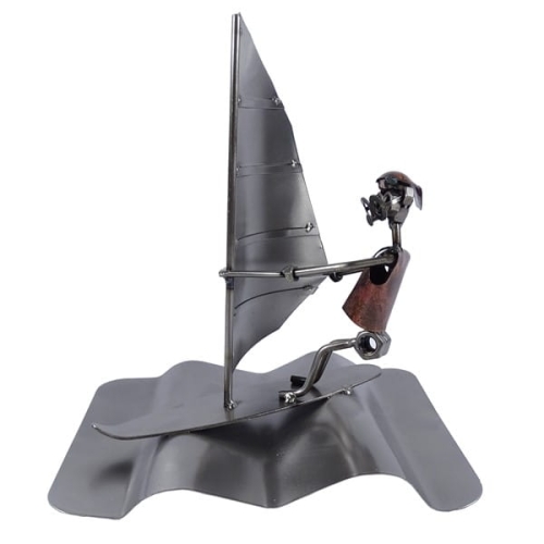 Metalowa figurka Windsurfing na fali