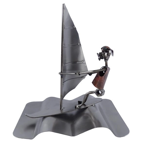 Metalowa figurka Windsurfing na fali