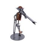 Metalowa figurka Narciarz w gipsie