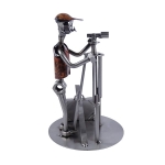 Metalowa figurka Geodeta