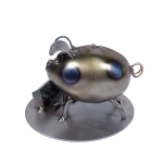Metalowa figurka Świnka przy korycie