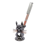 Metalowa figurka kot na długopis