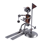 Metalowa figurka Narciarz slalom