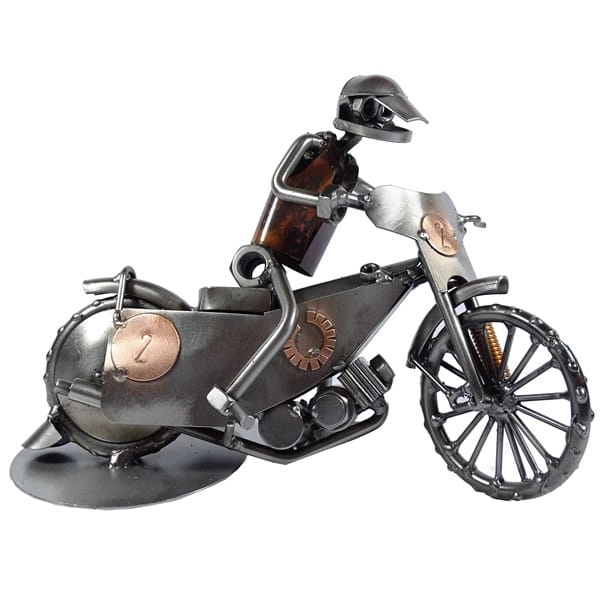 Metalowy model motocykla żużlowego