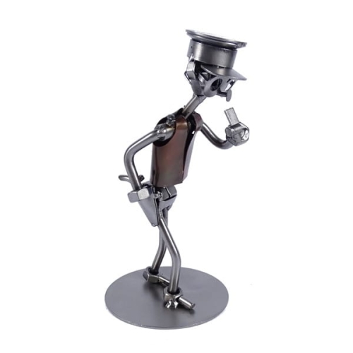 Metalowa figurka Policjant