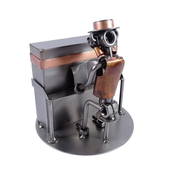 Metalowa figurka Pianino