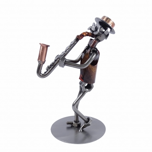 Metalowa figurka Saksofon