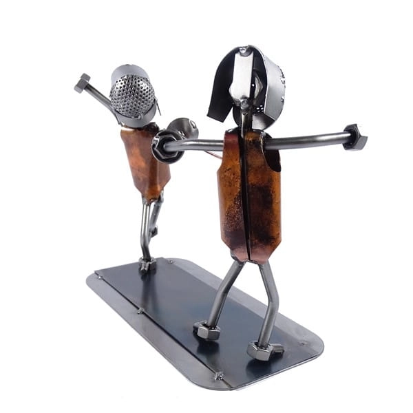 Metalowa figurka Szermierz.