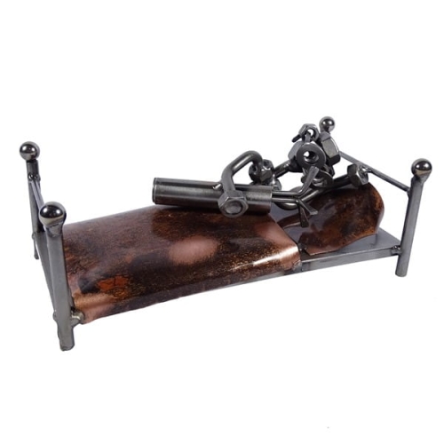 Metalowa figurka Golf maniak.