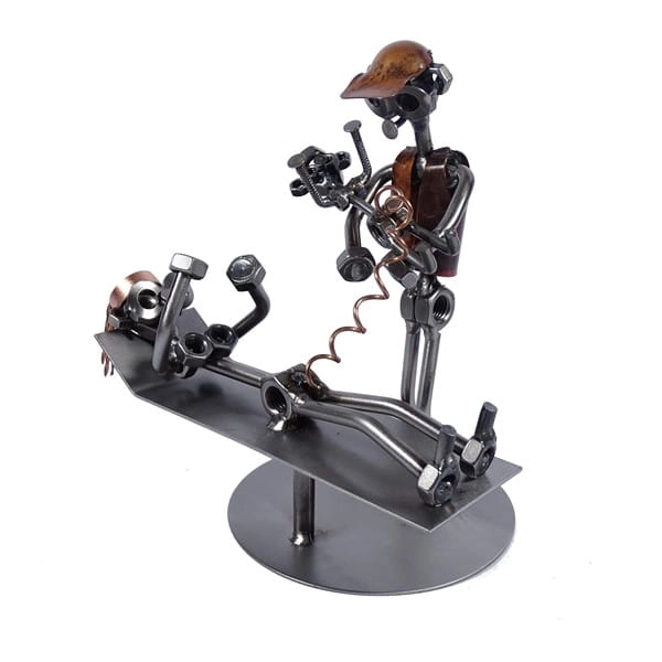 Metalowa figurka Lekarz położnik