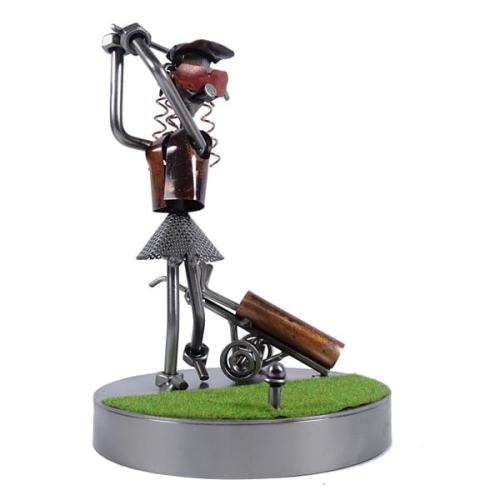 Metalowa figurka Golfistka.