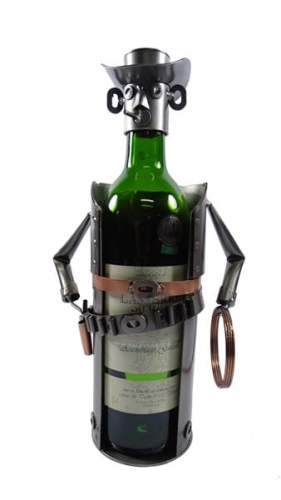 Stojak na wino Cowboy z lasso