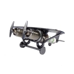 Metalowy model Mały samolot jednopłatowiec.