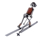 Metalowa figurka Narciarz biegowy