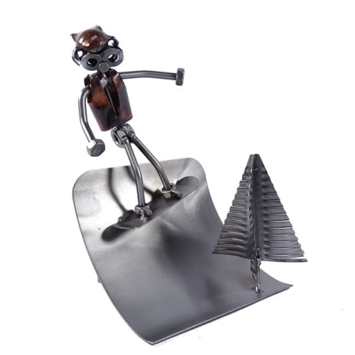 Metalowa figurka Snowboard