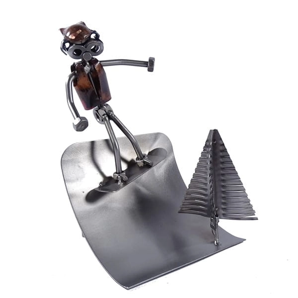Metalowa figurka Snowboard