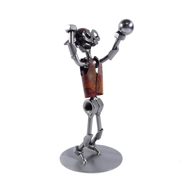 Metalowa figurka Siatkówka